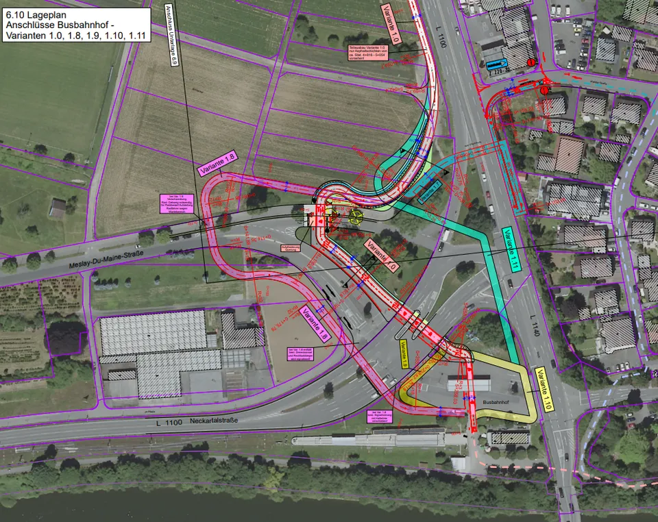 Varianten Busbahnhof Remseck