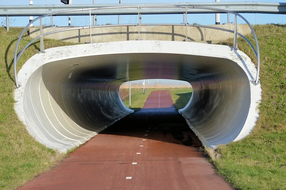 Beispiel für eine Radwegeunterführung